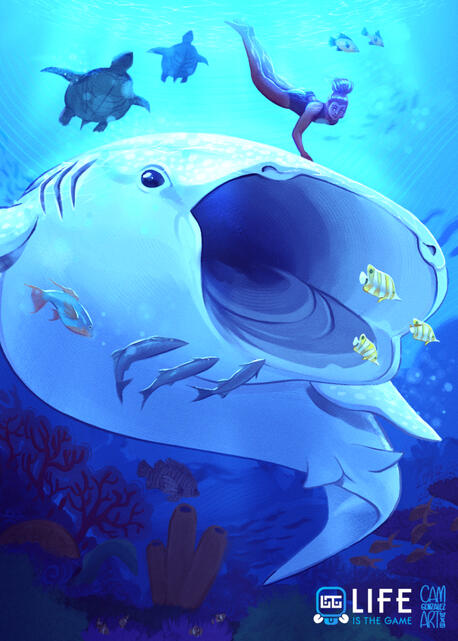 Life is the Game - Tiburón Ballena Albino